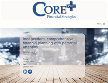 Tablet Screenshot of coreplusfinancial.com